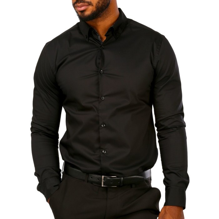 Long sleeve mens dress shirt