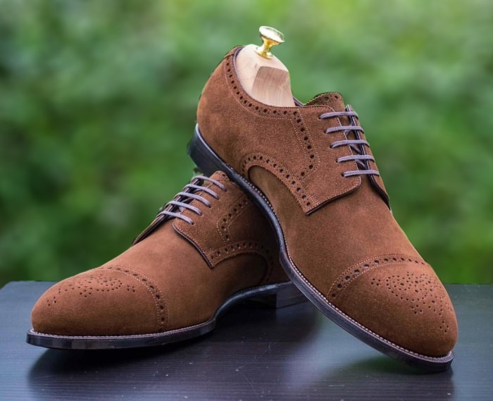 Suede dress shoes for men