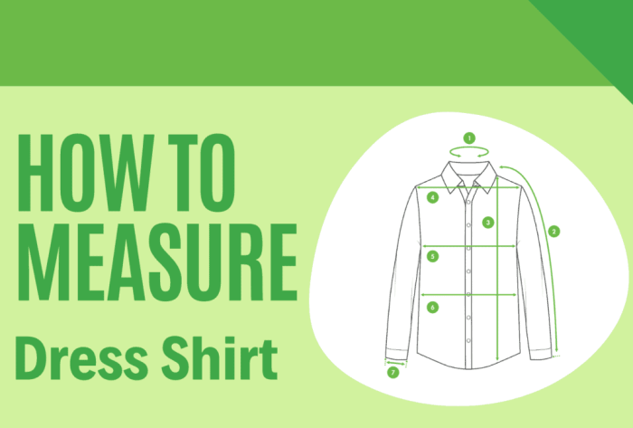 How to measure a mens dress shirt