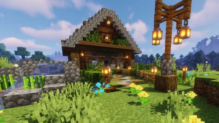 A command to make a decoration house minecraft