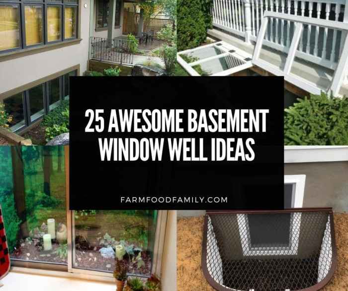 How to decorate basement window