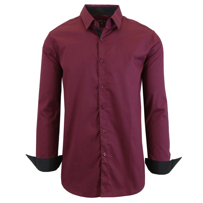 Men's long sleeve dress shirts walmart