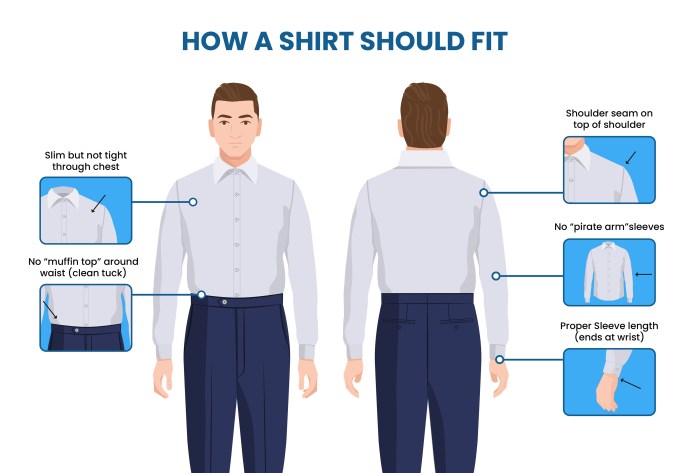 Mens dress shirt sizes guide