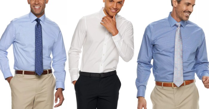 Mens white dress shirts kohls