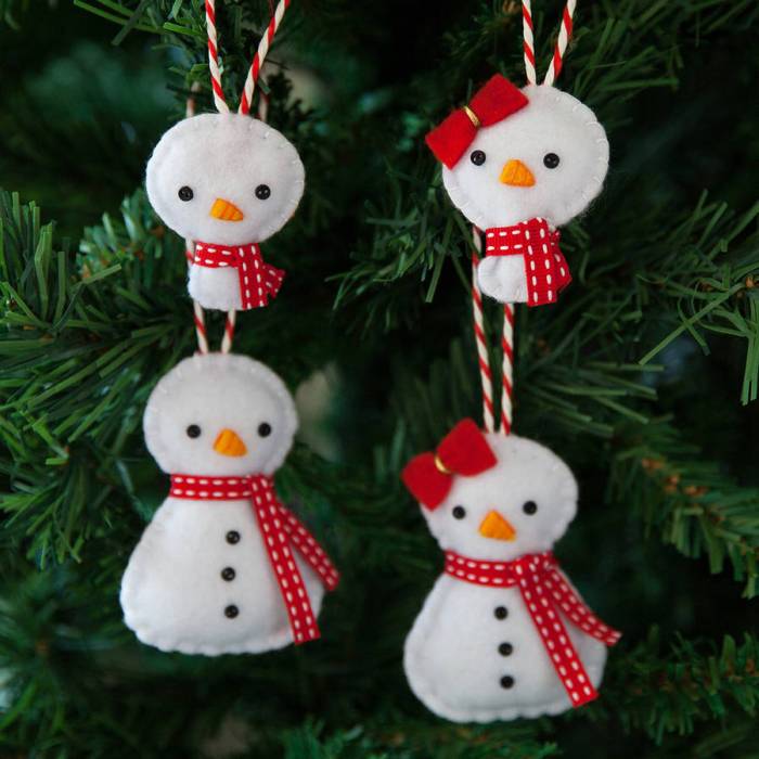 How to make a snowman christmas tree decoration