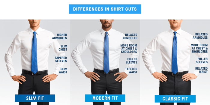 Young men's slim fit dress shirts